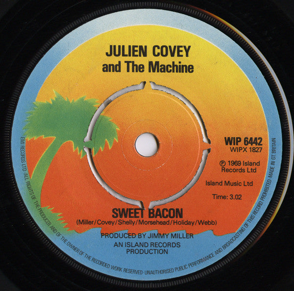 Julien Covey & The Machine : A Little Bit Hurt (7", Single, RE)