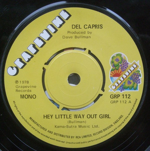 Del Capris* / Eula Cooper : Hey Little Way Out Girl / Beggars Can't Be Choosey (7", Single, Mono, RE)