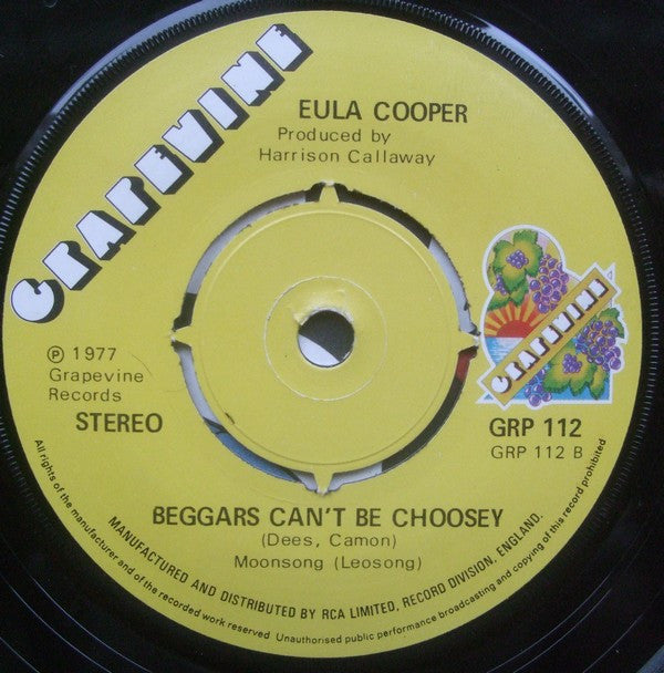 Del Capris* / Eula Cooper : Hey Little Way Out Girl / Beggars Can't Be Choosey (7", Single, Mono, RE)