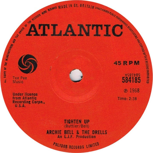 Archie Bell & The Drells : Tighten Up (7", Single, Mono, Sol)