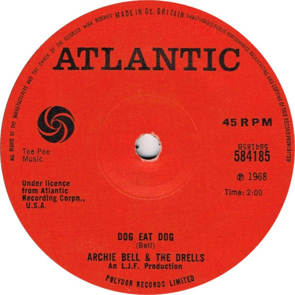 Archie Bell & The Drells : Tighten Up (7", Single, Mono, Sol)