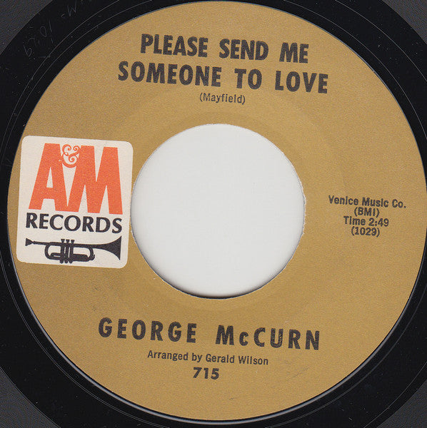George McCurn : Please Send Me Someone To Love (7", Mon)