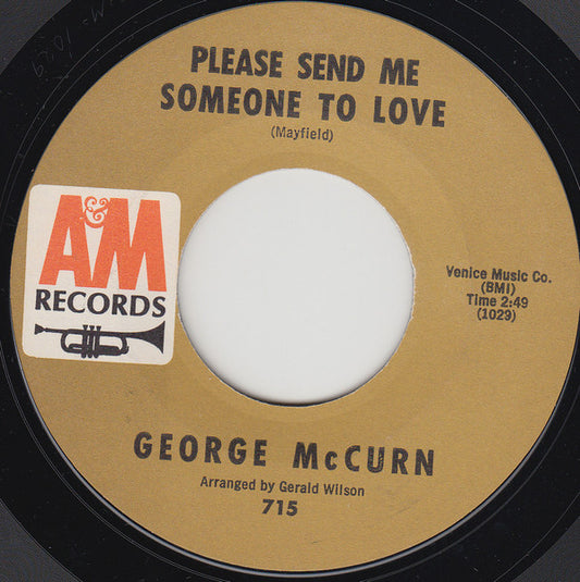 George McCurn : Please Send Me Someone To Love (7", Mon)