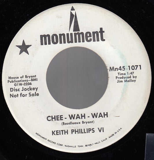 Keith Phillips VI : Chee - Wah - Wah (7", Single, Promo)
