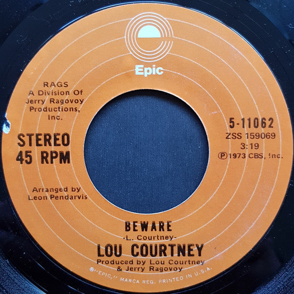 Lou Courtney : What Do You Want Me To Do / Beware (7", Single)