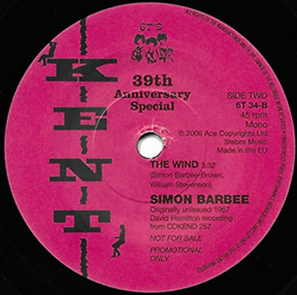 The Smith Brothers  /  Simon Barbee : Things Won't Be The Same / The Wind (7", Ltd, Promo)