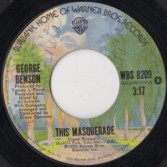 George Benson : This Masquerade (7", Styrene, Ter)