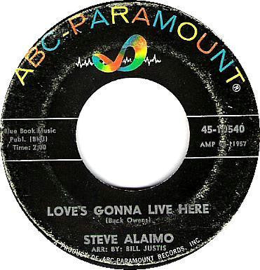 Steve Alaimo : Love's Gonna Live Here / Let Her Go (7", Single)