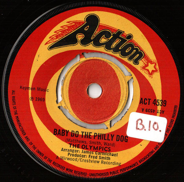 The Olympics : Baby Do The Philly Dog  (7", Single)