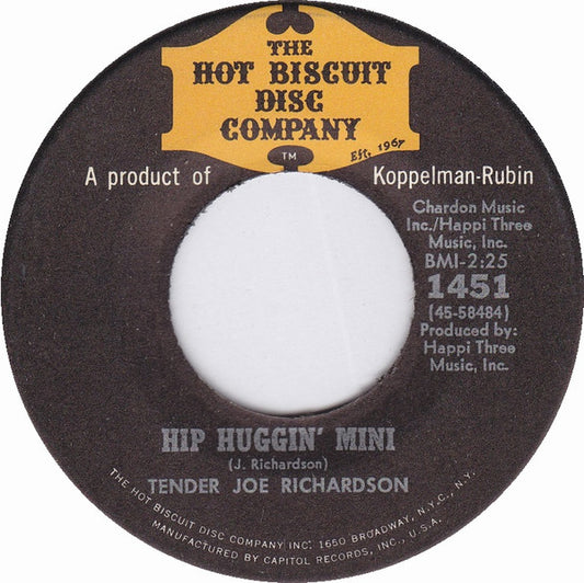 Joe Richardson : Hip Huggin' Mini (7", Single)