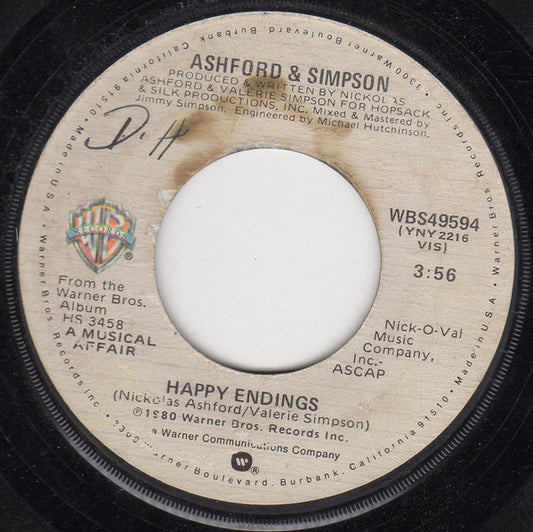 Ashford & Simpson : Happy Endings (7", Jac)