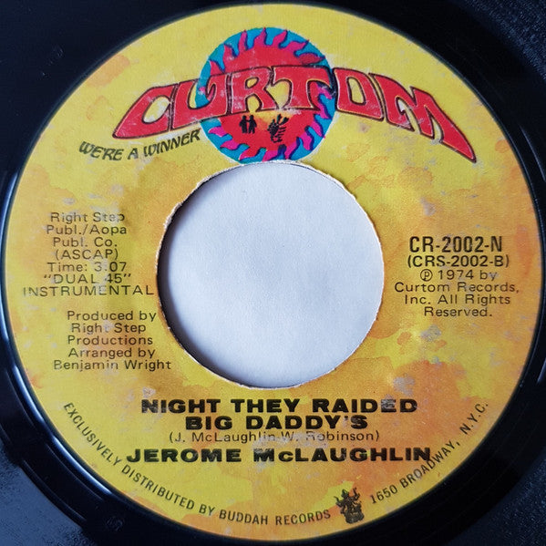 Jerome McLaughlin : Night They Raided Big Daddy's (7", Single)