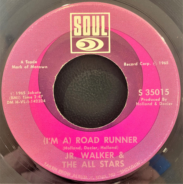 Jr. Walker & The All Stars* : (I'm A) Road Runner (7", Single, Mono, RP)