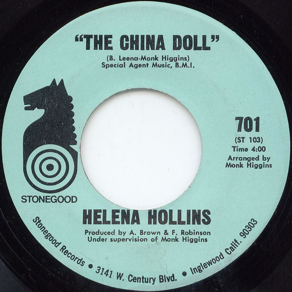 Helena Hollins : The China Doll / Baby You're Right (7", Single)