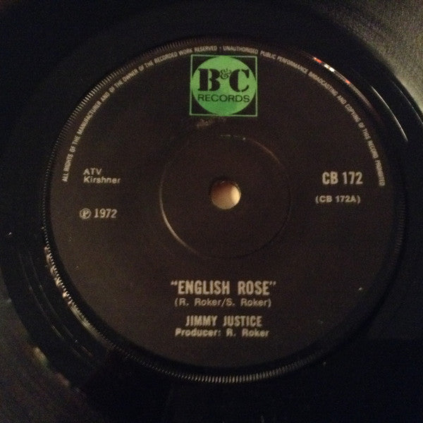 Jimmy Justice : English Rose (7", Sol)