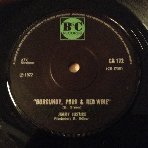 Jimmy Justice : English Rose (7", Sol)