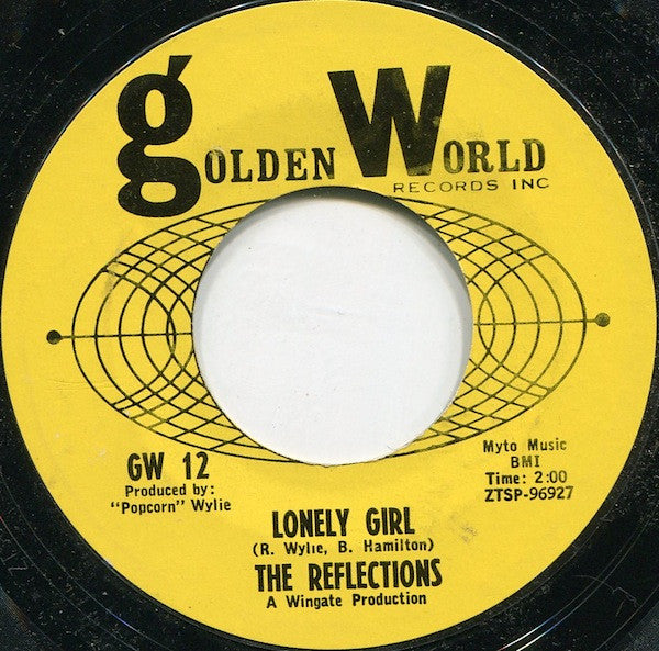 The Reflections (2) : Like Columbus Did / Lonely Girl (7", Single, Mono, Styrene)