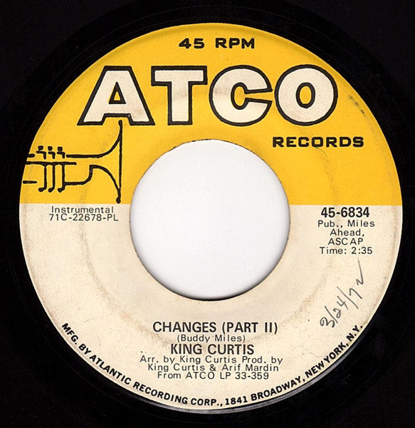 King Curtis : Changes (7", PL)