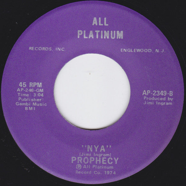 Prophecy (24) : Everybody Walking Together (7")