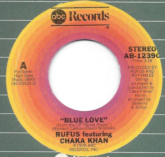 Rufus & Chaka Khan : Blue Love (7", Single)