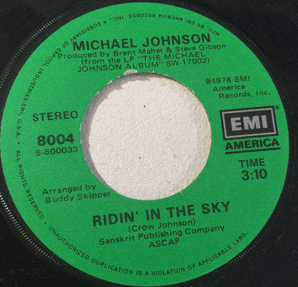 Michael Johnson (5) : Almost Like Being In Love (7", Single, Win)