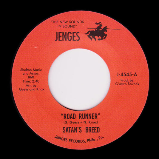 Satan's Breed (2) : Road Runner / The Girl I Need (7", Single, RE)