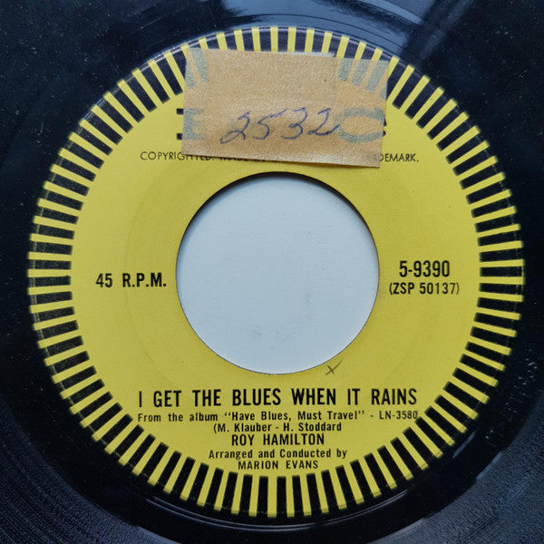 Roy Hamilton (5) : The Clock / I Get The Blues When It Rains (7", Single)