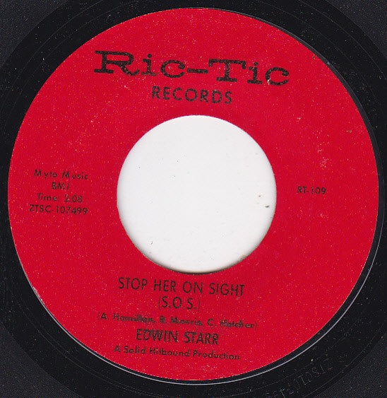 Edwin Starr : Stop Her On Sight (SOS) (7", Single, Mono, Styrene, San)