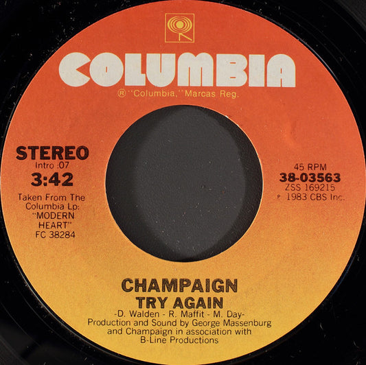 Champaign : Try Again (7")