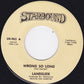 Landslide (17) : Wrong So Long (7", Single)