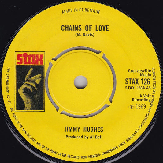 Jimmy Hughes : Chains Of Love  (7", Single)