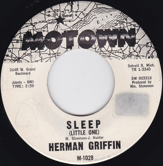 Herman Griffin : Sleep (Little One) / Uptight (7", Single, Mon)