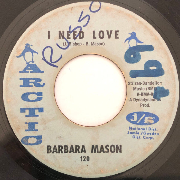 Barbara Mason : I Need Love / Bobby, Is My Baby (7", Single)