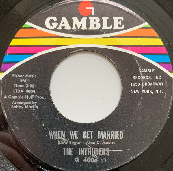 The Intruders : When We Get Married / (Love Doctor) Doctor, Doctor (7", Single)