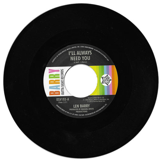 Len Barry : I'll Always Need You / Love Love Love (7")