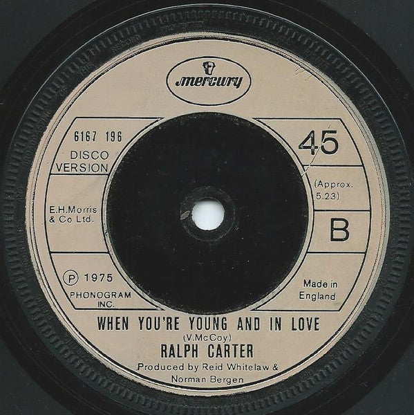 Ralph Carter : When You're Young And In Love (7")