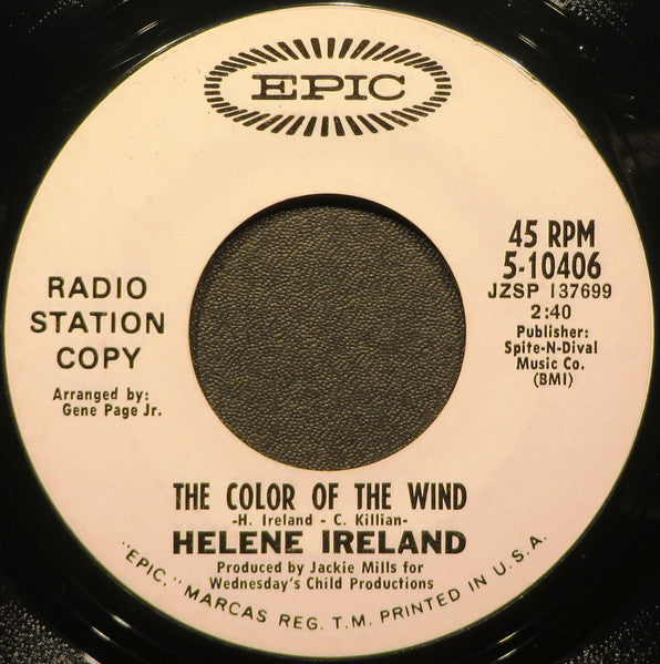 Helene Ireland : Here Comes The Dawn (7", Promo)