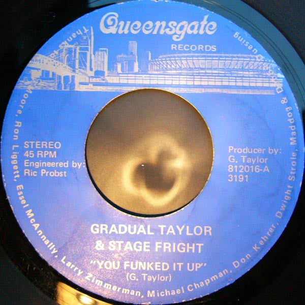 Gradual Taylor & Stage Fright : You Funked It Up / Shake That Hiney (7")