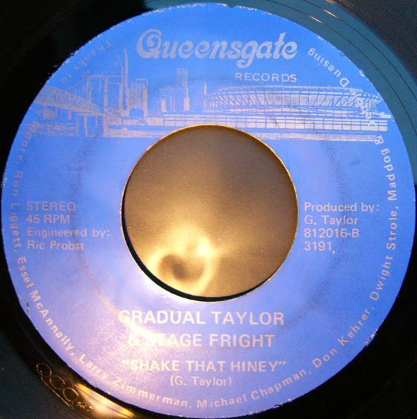 Gradual Taylor & Stage Fright : You Funked It Up / Shake That Hiney (7")