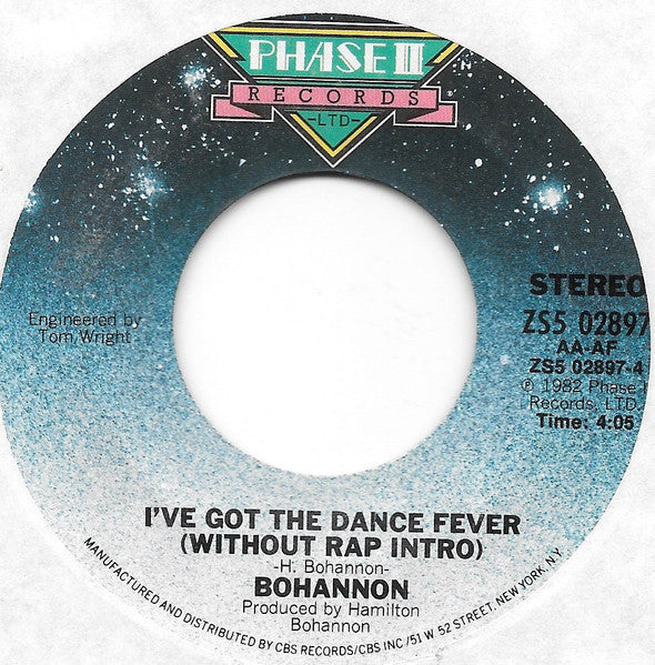 Hamilton Bohannon : I've Got The Dance Fever (7", Single)