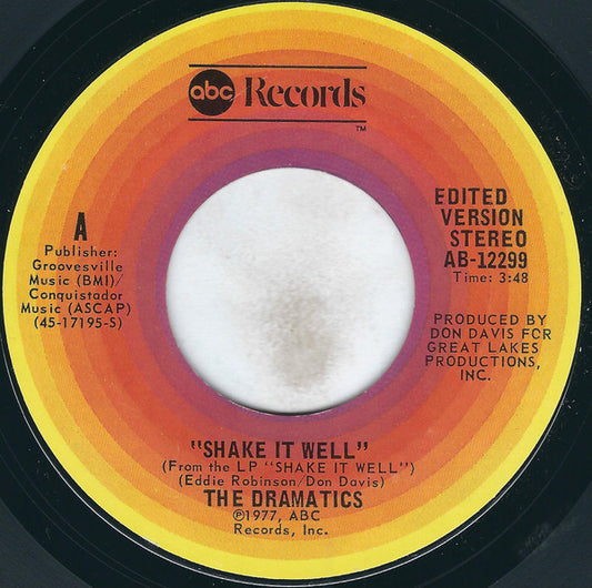 The Dramatics : Shake It Well (7", Single, Styrene, San)