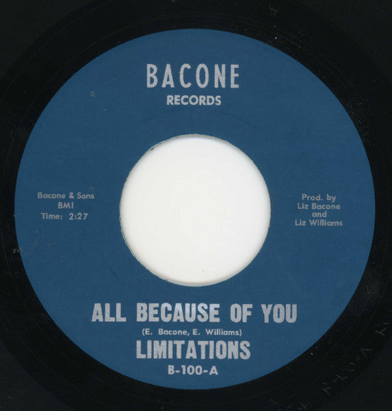 The Limitations : All Because Of You / My Baby (7", Single, Ltd)