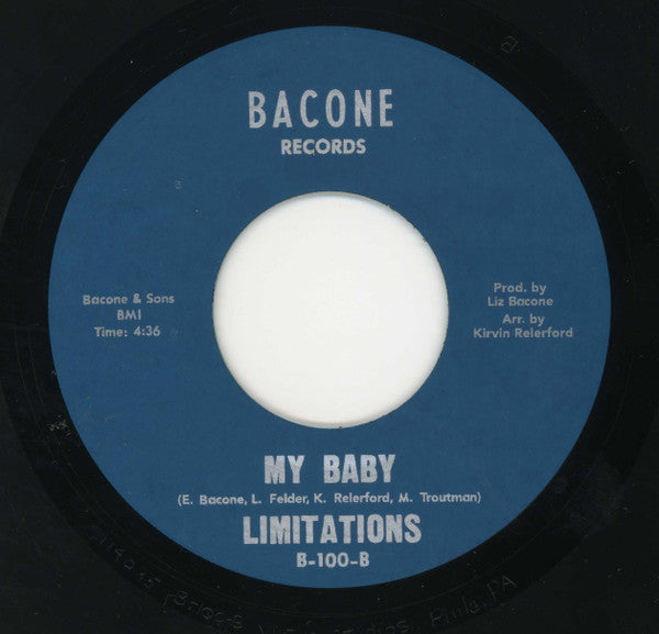 The Limitations : All Because Of You / My Baby (7", Single, Ltd)