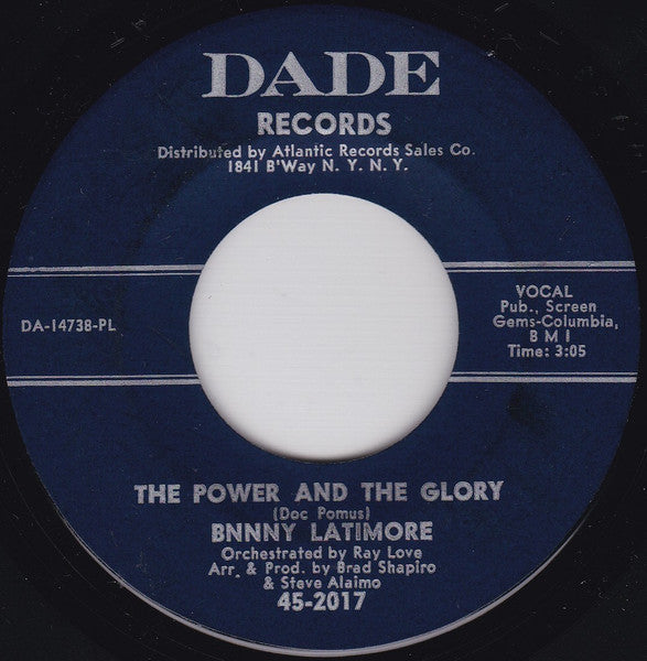 Benny Latimore : The Power And The Glory (7", PL)