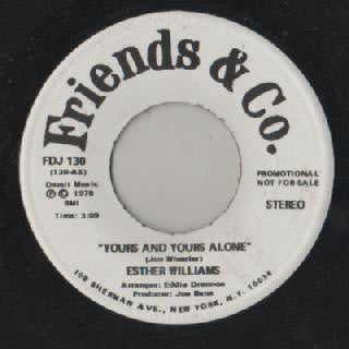 Esther Williams : Yours And Yours Alone (7", Single, Promo)
