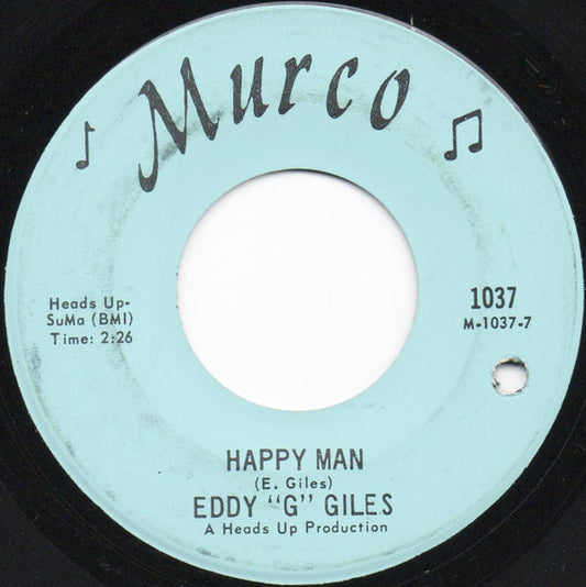 Eddie Giles : Happy Man (7")