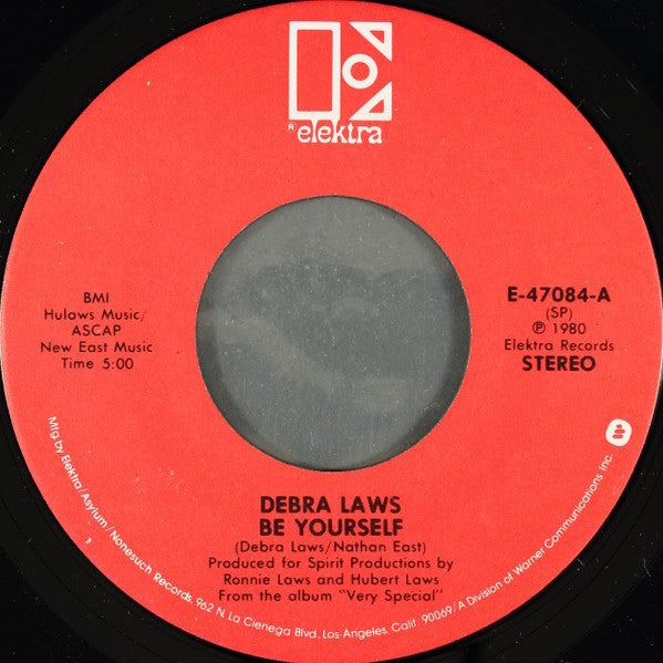 Debra Laws : Be Yourself (7", Spe)