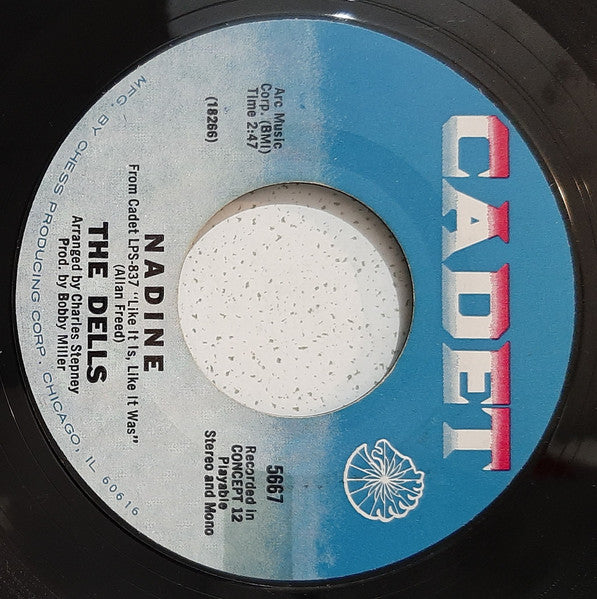 The Dells : Open Up My Heart / Nadine (7", Single, Styrene, Mon)