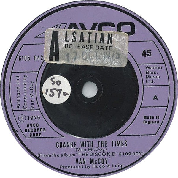 Van McCoy : Change With The Times (7", Single)