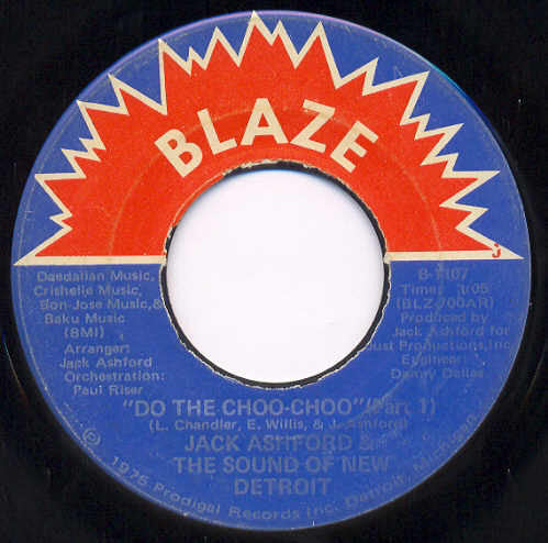 Jack Ashford & The Sound Of New Detroit : Do The Choo-Choo (7")